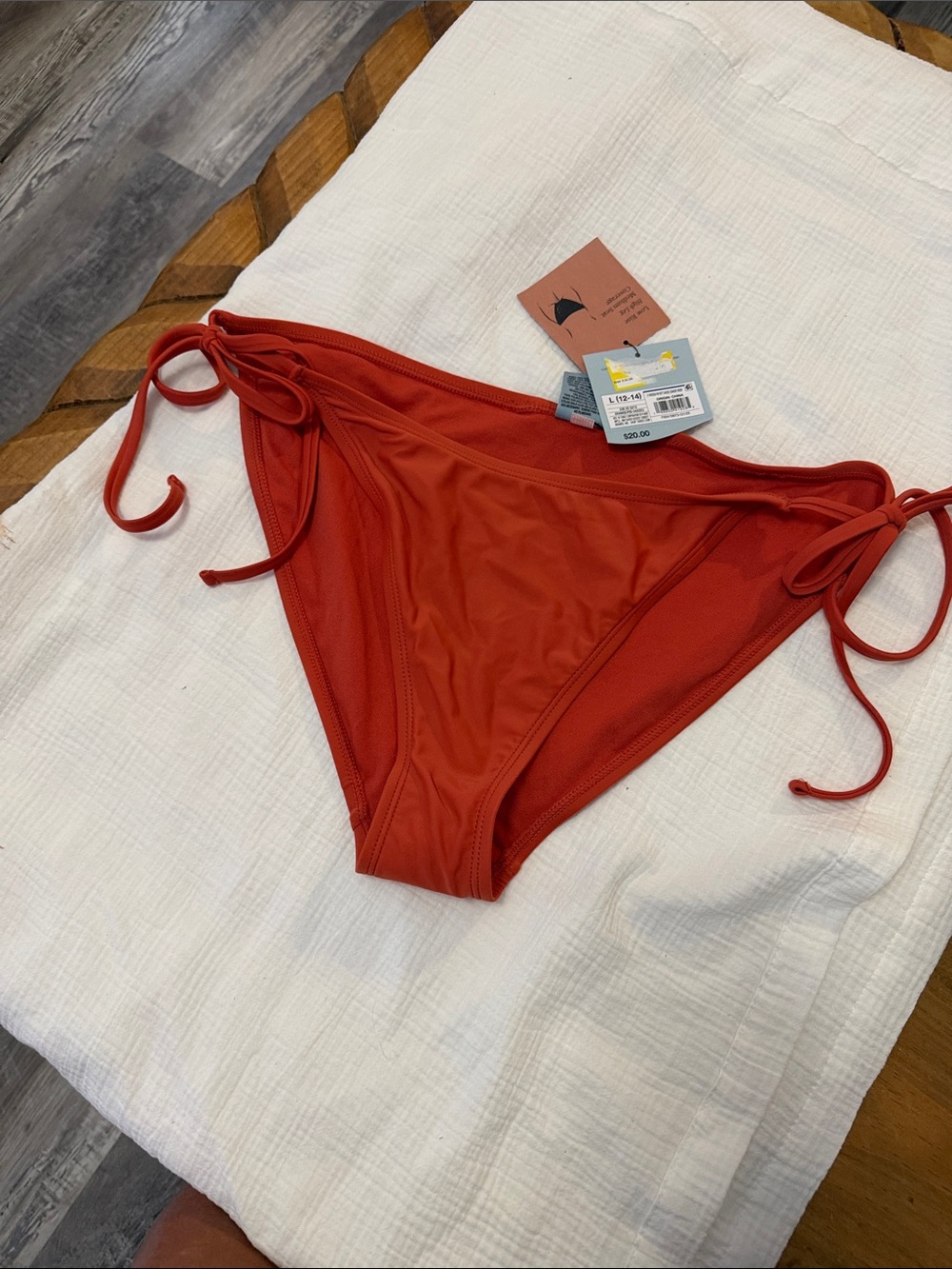 Shade & Shore Tie-Side Bikini Bottom - Rust